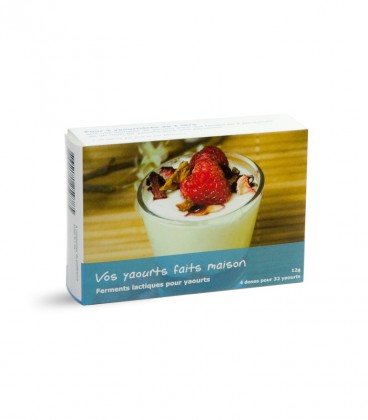 Ferment lactique pour yaourt - 4 sachets (32 yaourts)